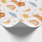 Kleine leeuw cadeaupapier (Hoek)