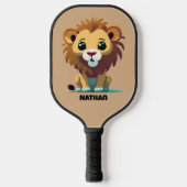 Kleine Leeuw Gepersonaliseerde Pickleball Paddle (Voorkant)