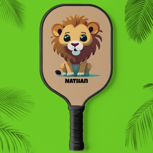 Kleine Leeuw Gepersonaliseerde Pickleball Paddle