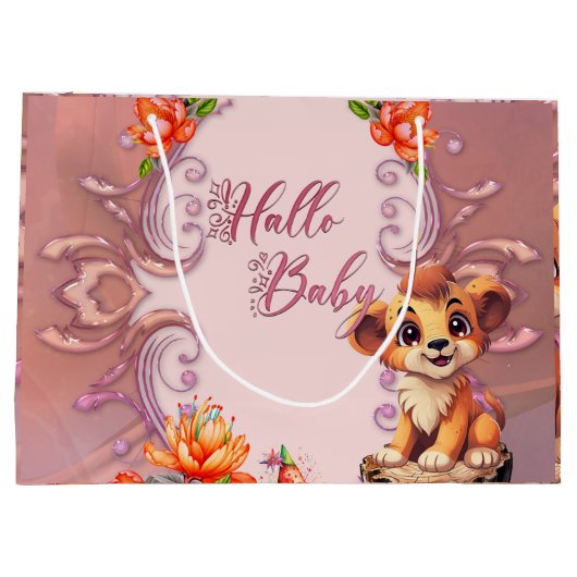 Kleine leeuw groot cadeauzakje (Achterkant)