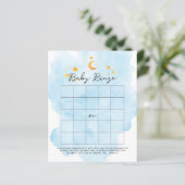 Kleine Leeuw Het is een Jongen Aquarel Blauwe Baby (Staand voorkant)