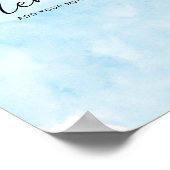 Kleine Leeuw Het is een Jongen Waterverf Blauwe Me Poster (Hoek)