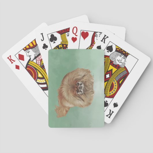 Kleine Leeuw Hond Speelkaarten (Achterkant)