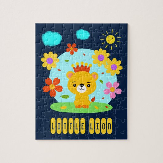 Kleine leeuw legpuzzel (Verticaal)
