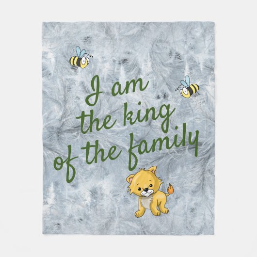Kleine leeuwenkooi fleece deken (Voorkant)