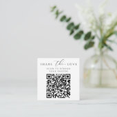 Kleine legant Deel de Kaarten van de Liefde met QR (Staand voorkant)