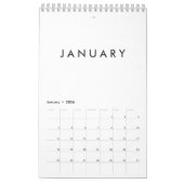 Kleine lege kalender - U kunt deze personaliseren (Jan 2026)