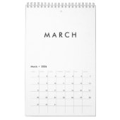 Kleine lege kalender - U kunt deze personaliseren (Mar 2026)