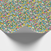 Kleine lente bloemen patroon cadeaupapier (Hoek)
