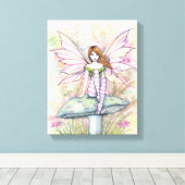 Kleine Lente Fae Fee Kunst van Molly Harrison Canvas Afdruk (Insitu (Houten vloer))