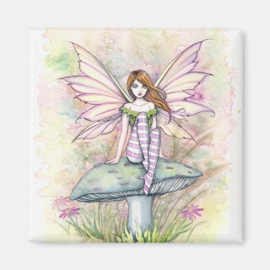 Kleine Lente Fae Fee Kunst van Molly Harrison Magneet (Voorkant)