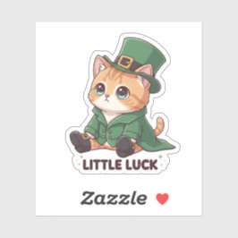 Kleine Leprechaun Kitten Schattig Kawaii St Patric Sticker