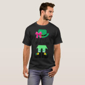Kleine Leprechaun met Bow St Patricks Day Kinder v T-shirt (Voorkant volledig)