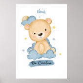 Kleine lessen Beer uit de cloud Poster (Voorkant)