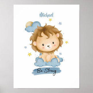 Kleine Lessen Leeuw uit de Wolken Poster