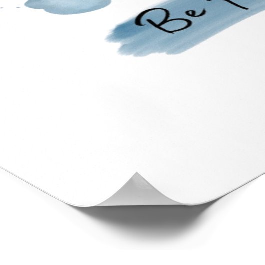 Kleine lessen olifant uit de wolk poster (Hoek)