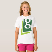 Kleine letters G Meisjes T-shirt (Voorkant volledig)