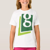 Kleine letters G Meisjes T-shirt (Voorkant)