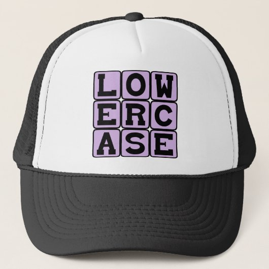Kleine letters, Lettertype Trucker Pet (Voorkant)
