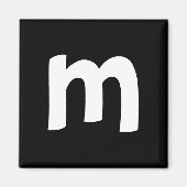 Kleine letters m magneet (Voorkant)