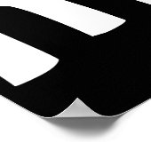 Kleine letters m poster (Hoek)