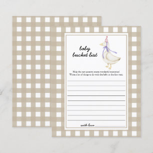 Kleine leuke gans - Baby bucket list