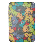 Kleine leuke grappige monsters badmat (Voorkant Verticaal)