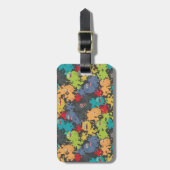 Kleine leuke grappige monsters bagagelabel (Voorkant verticaal)