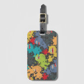 Kleine leuke grappige monsters bagagelabel (Voorkant (verticaal))