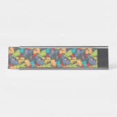 Kleine leuke grappige monsters bureau naambordje (Voorkant)