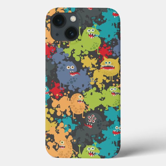 Kleine leuke grappige monsters Case-Mate iPhone case (Achterkant)