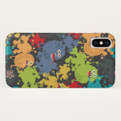 Kleine leuke grappige monsters Case-Mate iPhone case (Achterkant (horizontaal))