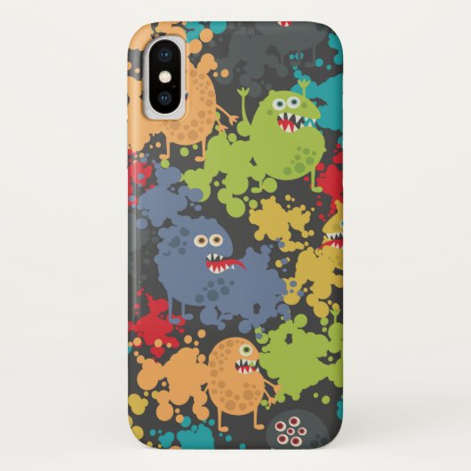 Kleine leuke grappige monsters Case-Mate iPhone case (Achterkant)