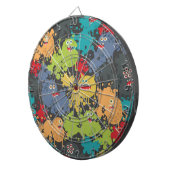 Kleine leuke grappige monsters dartbord (Voorkant Rechts)