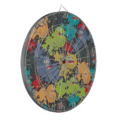 Kleine leuke grappige monsters dartbord (Voorkant Links)