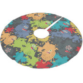 Kleine leuke grappige monsters kerstboom rok (Gekanteld)