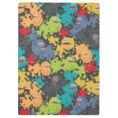 Kleine leuke grappige monsters klembord (Achterkant)