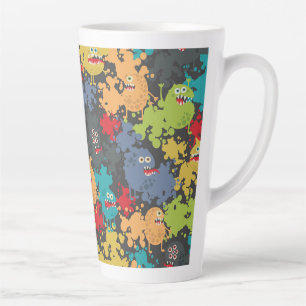 Kleine leuke grappige monsters latte mok
