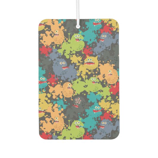 Kleine leuke grappige monsters luchtverfrisser (Voorkant)