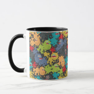Kleine leuke grappige monsters mok