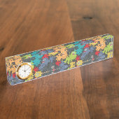 Kleine leuke grappige monsters naambordje (Zijkant)