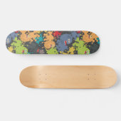 Kleine leuke grappige monsters persoonlijk skateboard (Horizontaal)