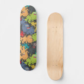Kleine leuke grappige monsters persoonlijk skateboard (Voorkant)