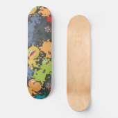 Kleine leuke grappige monsters persoonlijk skateboard (Voorkant)