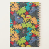 Kleine leuke grappige monsters planner (Achterkant)