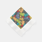 Kleine leuke grappige monsters servet (Hoek)