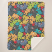 Kleine leuke grappige monsters sherpa deken (Voorkant)