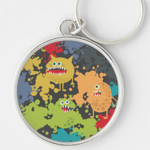 Kleine leuke grappige monsters sleutelhanger