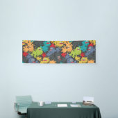 Kleine leuke grappige monsters spandoek (Beurs)