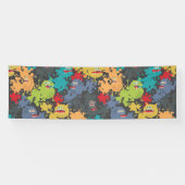 Kleine leuke grappige monsters spandoek (Horizontaal)